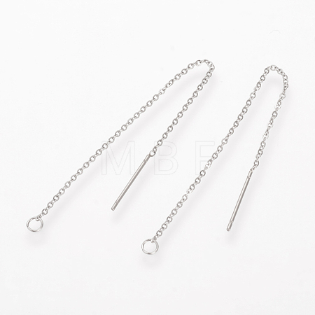 Tarnish Resistant 304 Stainless Steel Earring Findings X-STAS-S070-1