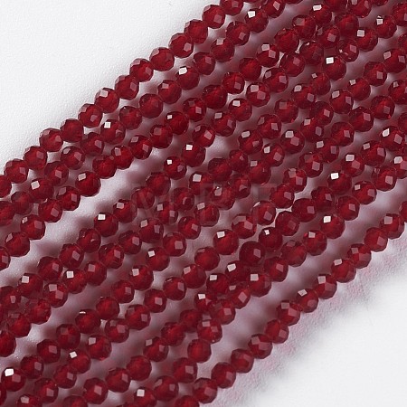 Glass Beads Strands X-EGLA-E057-02B-14-1