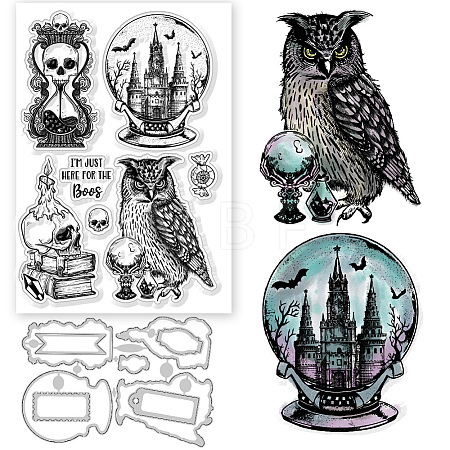 1Pc Halloween Magic Theme Carbon Steel Cutting Dies Stencils DIY-GL0004-79-1