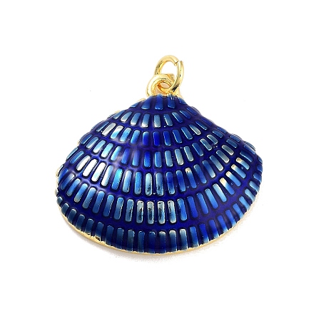 Real 18K Gold Plated Rack Plating Brass Enamel Pendants KK-M293-32G-02-1