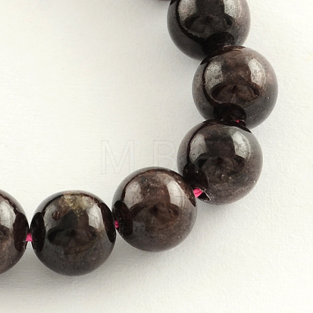 Natural Garnet Gemstone Beads Strands G-R263-7mm-1