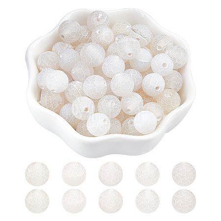 ARRICRAF Natural & Dyed Crackle Agate Beads Strands G-AR0003-41B-10mm-1