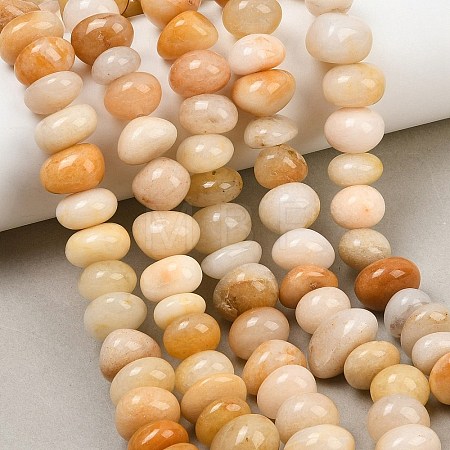 Natural Yellow Jade Beads Strands GG-CBACF26-A02-01-1