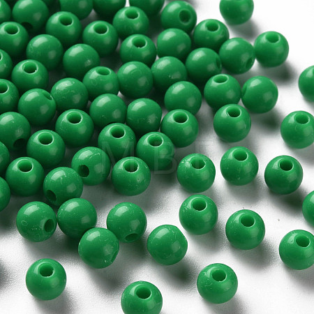 Opaque Acrylic Beads MACR-S370-C6mm-24-1