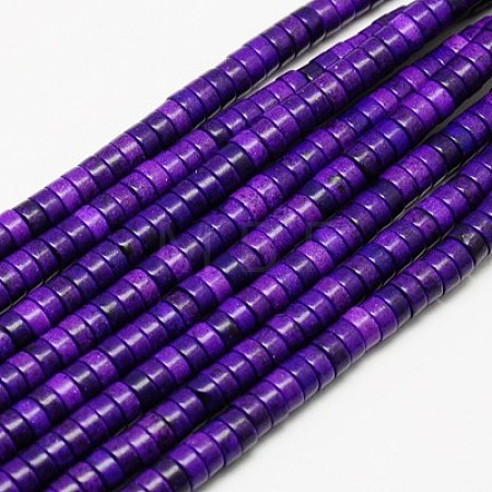 Synthetic Turquoise Beads Strands TURQ-G110-4x2mm-03-1
