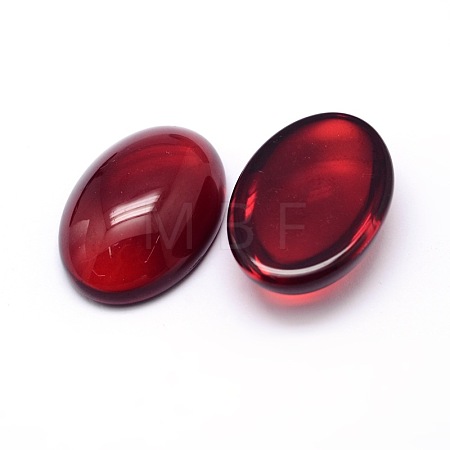 K9 Glass Cabochons Oval Flat Back Cabochons GGLA-L002A-01-1