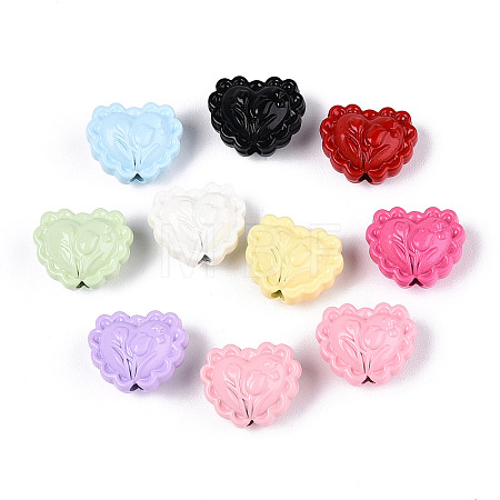 Baking Paint Alloy Beads PALLOY-T090-66-1