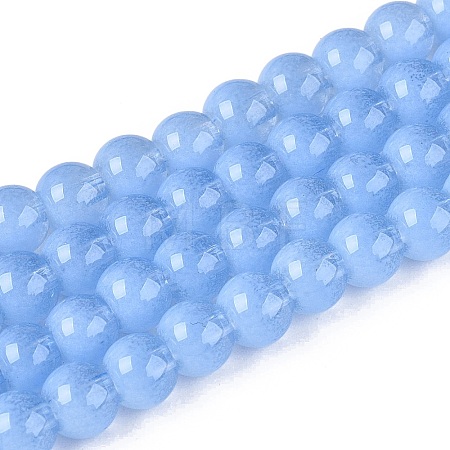 Acrylic Imitation Cat Eye Beads Strands OACR-Q197-01A-05-1