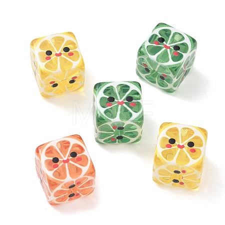 Printed Transparent Acrylic Beads MACR-BM0002-01B-1