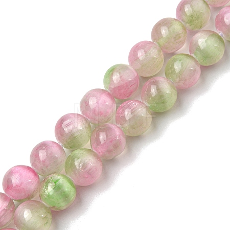 Natural Selenite Beads Strands G-P493-01K-1