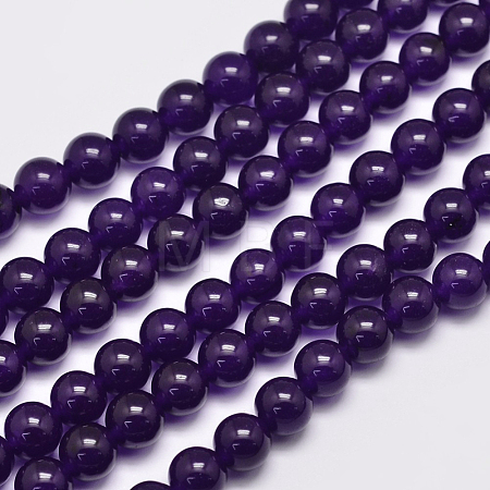 Natural Malaysia Jade Bead Strands X-G-A146-8mm-A01-1