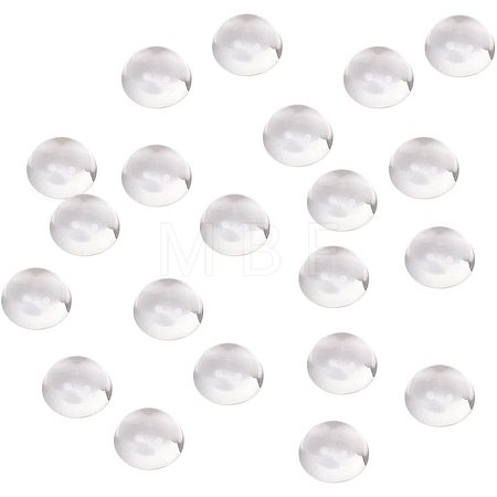 Clear Glass Cabochons GGLA-PH0002-02B-1