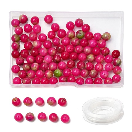 100Pcs Natural White Jade Beads DIY-SZ0004-58K-1