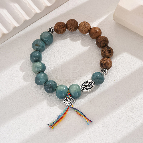 Cute Ceramic Bead Bracelet with Various Colors for Women AE3936-2-1