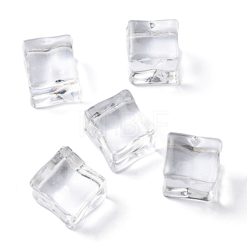 Square Clear Resin Ice Cubes RESI-R439-01-1