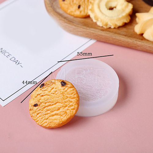Round Cookies DIY Food Grade Silicone Fondant Molds PW-WG82670-06-1