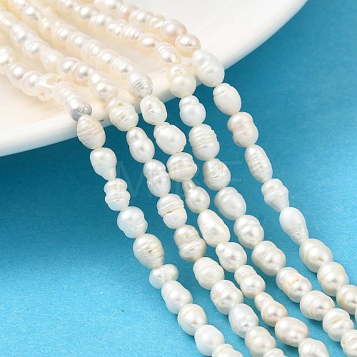 Natural Cultured Freshwater Pearl Beads Strands PEAR-I007-01P-03A-1