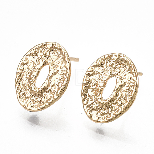 Brass Stud Earring Findings KK-S348-357-1