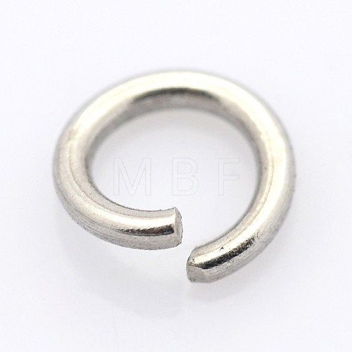 304 Stainless Steel Open Jump Rings X-STAS-E066-08-8mm-1