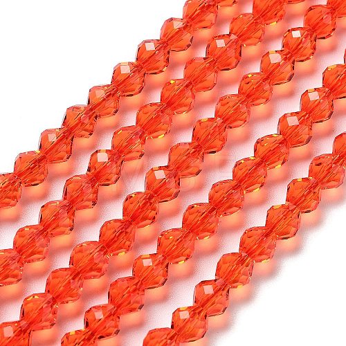 Transparent Glass Beads Strands GLAA-A014-03C-1