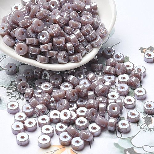 Opaque Colours Luster Glass Seed Beads SEED-E001-P3x6mm-A01-1