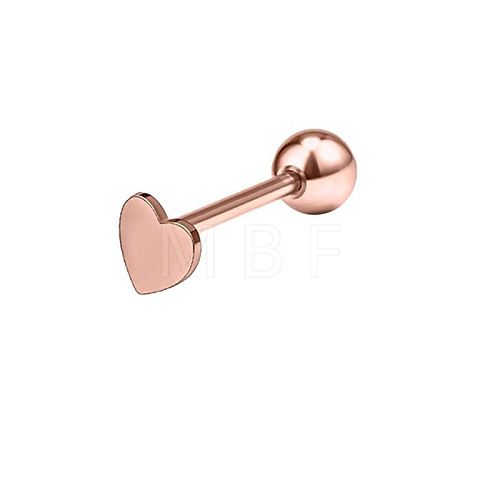 304 Stainless Steel Heart Straight Barbell Piercing Tongue Rings for Women Men WG8CDE1-03-1