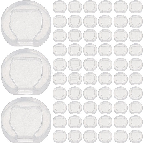 SOFPLATE 120Pcs Comfort Silicone Earring Pads KY-SP0001-04-1