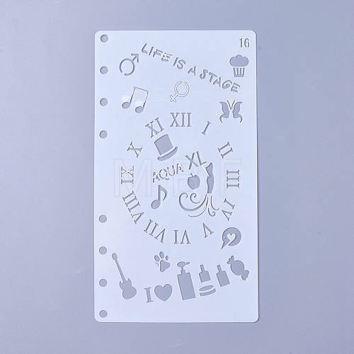 Plastic Drawing Painting Stencils Templates DIY-WH0143-18L-1