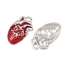 Rack Plating Alloy Enamel Pendants AL-CBA2B10-01P-01-2
