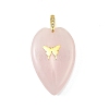 Natural Rose Quartz Pendants G-G470-02G-08-1
