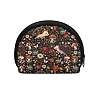 Printed Velvet Fabric Shell Shaped Coin Bags PW-WG0E758-02-1