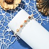Synthetic Turquoise & Ocean White Jade Beads Stretch Bracelets for Women Men BJEW-JB13734-2