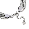 304 Stainless Steel Bracelets for Women BJEW-U012-01P-3