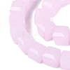 Imitation Jade Glass Beads Strands GLAA-R041-8x8mm-B03-3