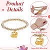 36Pcs CCB Plastic Round Bead Bracelets BJEW-DR00021-3