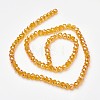 Electroplate Glass Beads Strands EGLA-D020-8x5mm-51-2