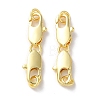 Rack Plating Brass Lobster Claw Clasps KK-F090-25G-1