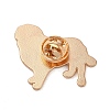 Black Golden Zinc Alloy Brooches JEWB-O014-01-2