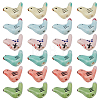 28Pcs 7 Colors Handmade Porcelain Beads PORC-GO0001-02-1