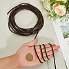 5M Round Braided Cowhide Letter Cord WL-GF0001-34B-04-3