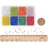 Mixed 12/0 Round Glass Seed Beads SEED-PH0006-2mm-05-4