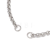 304 Stainless Steel Rolo Chain Slider Bracelet Making AJEW-JB01503-02-2