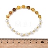 Women's Natural & Synthetic Shell Bracelets BJEW-JB13725-3