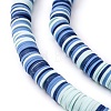Handmade Polymer Clay Beads Strands CLAY-R089-8mm-T04A-5