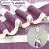 Polyester Stripe Towel AJEW-FZC0001-007E-2