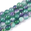Dyed Natural White Jade Beads Strands G-T139-6mm-60-18-4