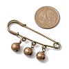 Brass Bell Charms Kilt Pins Brooch JEWB-BR00171-3