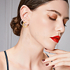 18PCS 3 Size 3 Colors Brass Huggie Hoop Earrings for Women EJEW-AN0003-25-4