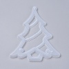 Hollow Christmas Tree DIY Pendant Silicone Molds DIY-I034-06-3