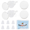 10Pcs 925 Sterling Silver Round Flat Pad Stud Earring Findings DIY-BBC0001-80-1